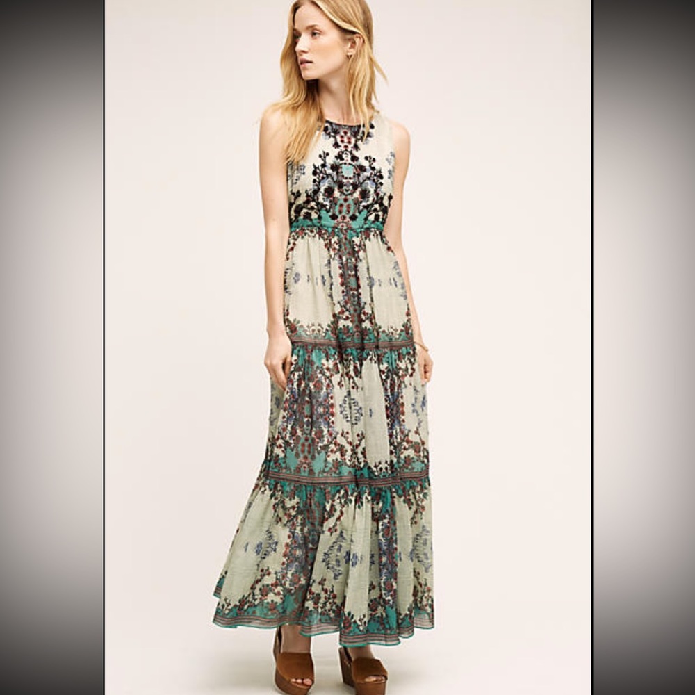 Madera Maxi Dress - (Size 0) Anthropologie